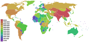 Esquema de mayor altitud sobre el nivel del mar, por países.